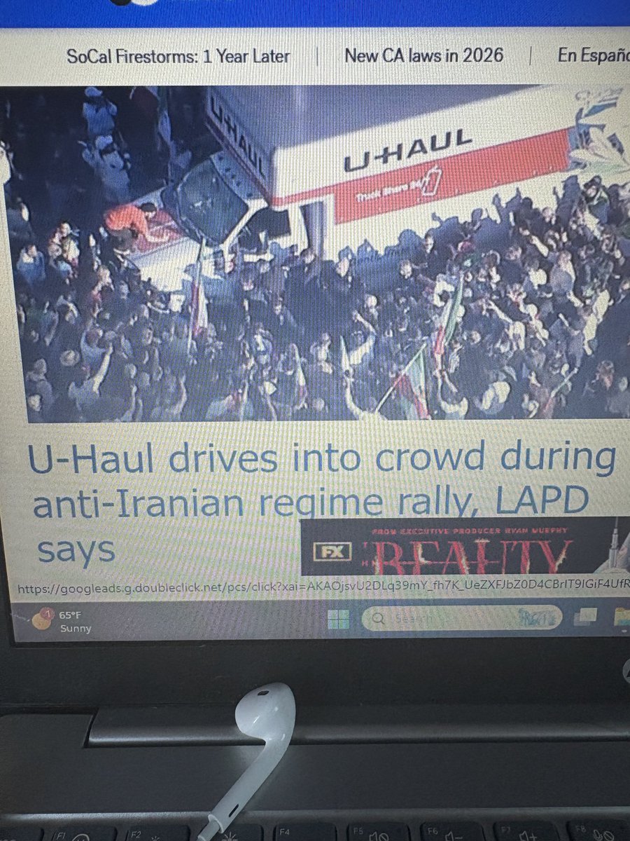 Hopefully no one injured!! Very scary to see this truck try to injure peaceful protesters of a repressive regime.