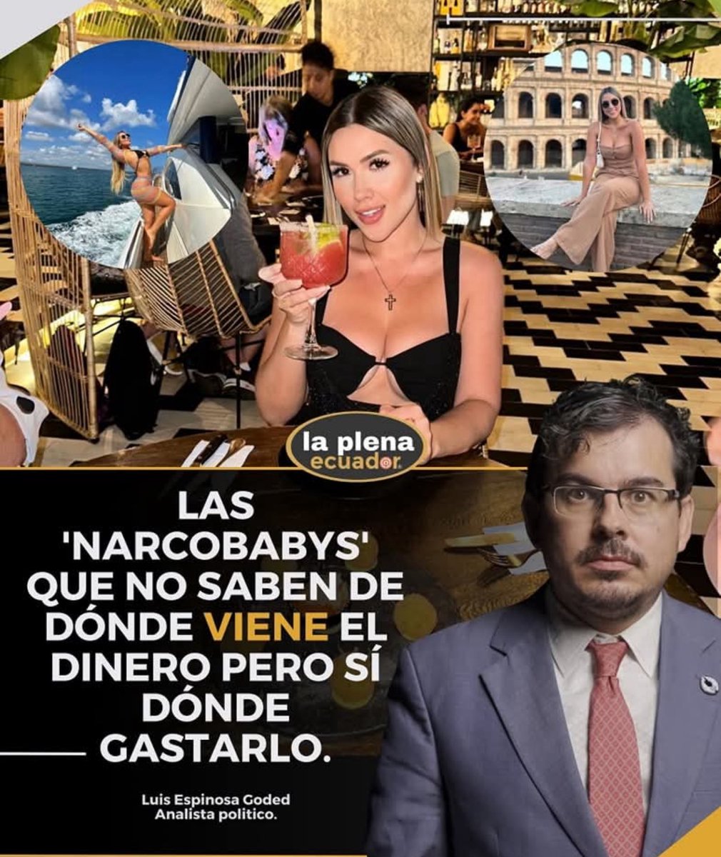 elinformante84's tweet image. @luisesgo 

Luis Espinosa Goded decidió arruinarle la cena a más de una "bendecida" al publicar en X lo que todo Ecuador sabe pero pocos se atreven a decir: que los lujos con olor a pólvora no son éxito, son complicidad. El catedrático se cansó de la ceguera selectiva y exigió…