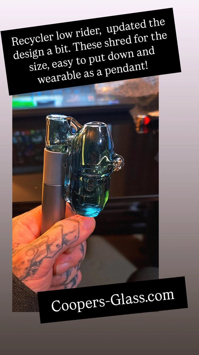 Coopers_Glass's tweet photo. Heavy blue stardust Pivot recycler .These chug and are easy to set down! https://t.co/Wrz8eeofgn