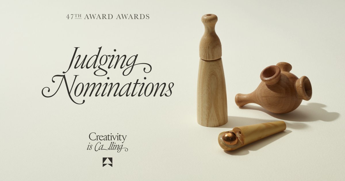 𝐉𝐮𝐫𝐨𝐫 𝐧𝐨𝐦𝐢𝐧𝐚𝐭𝐢𝐨𝐧𝐬 𝐟𝐨𝐫 𝐭𝐡𝐞 𝟒𝟕𝐭𝐡 𝐀𝐖𝐀𝐑𝐃 𝐀𝐰𝐚𝐫𝐝𝐬 𝐜𝐥𝐨𝐬𝐞 𝐉𝐚𝐧 𝟐𝟎 (extended deadline). New ideas are born every day. Some grow strong and lead packs. Can you tell the difference? Nominate here: bit.ly/456CoBi #CreativityIsCalling