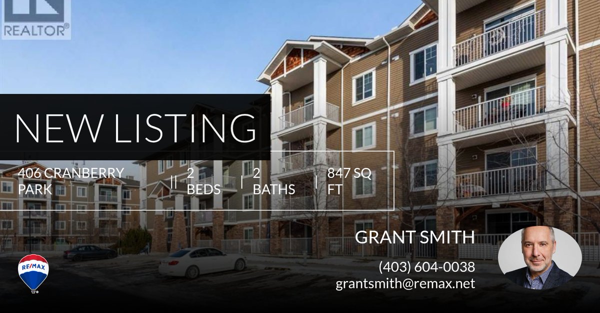GrantESmith's tweet photo. 📍 New Listing 📍 Take a look at this fantastic new property that just hit the market located at 406 Cranberry Park in Calgary. Reach out here or at (403) 604-0038 for more information

Grant Smith
grantsmith@remax.net
(403)604-0038 https://t.co/n9AKlt0nZm https://t.co/XfZ61xRgXc