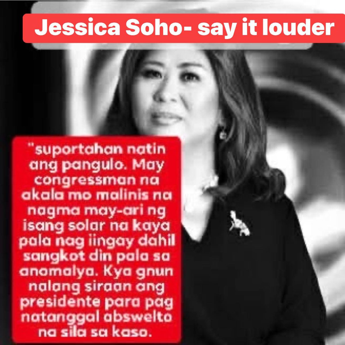 Si Leviste ba tinutukoy mo Jessica Soho.