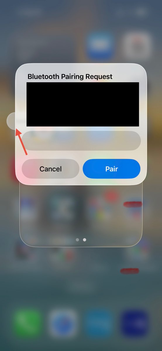 gvenere's tweet photo. The latest @Apple  iOS 26 update is the shittiest piece of software I’ve seen in a while. Besides making the iPhone super slow, the interface sucks! Look at me trying to pair to a BT device and iOS putting the paste button in the background! Bonus missing buttons :/ https://t.co/sLzWgJRDqI
