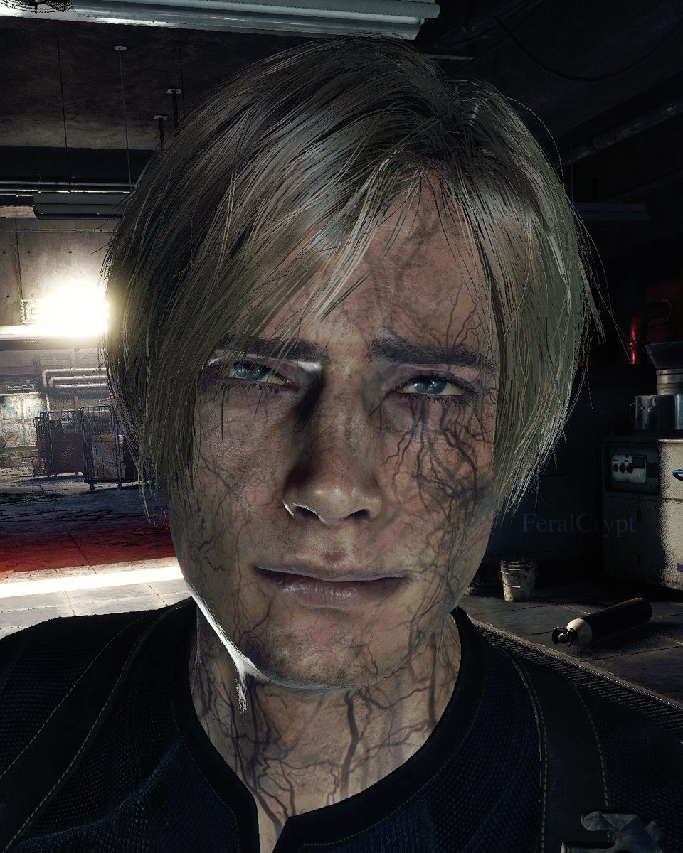 Feral_Crypt's tweet image. Goofy ass face #LeonKennedy