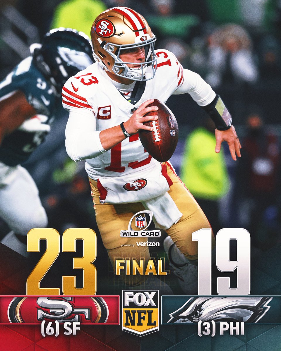 THE 49ERS COME INTO PHILLY AND GET THE WIN ON WILD CARD WEEKEND!!