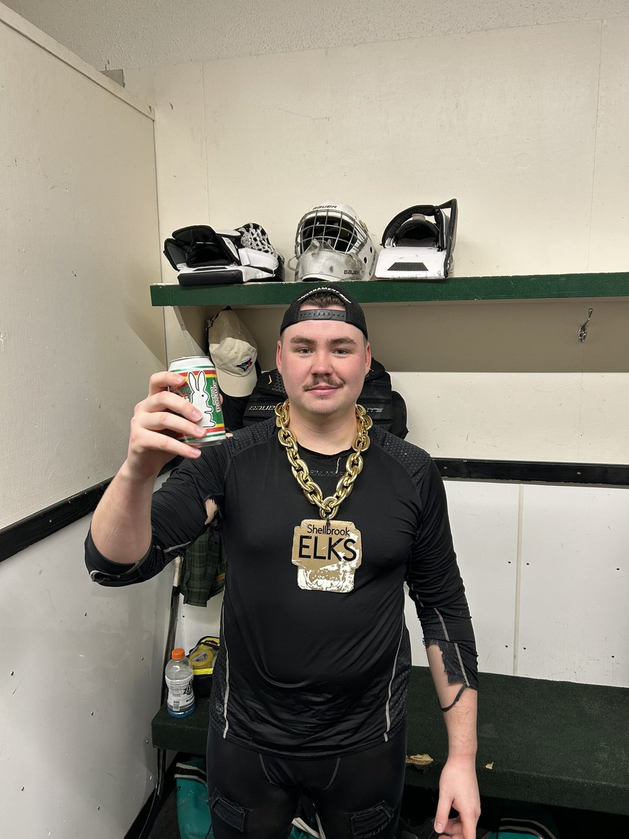 shellbrook_elks's tweet image. Big OT win in Cudworth tonight. BIG HORN goes to La Ronge’s finest Bellzy with a solid game between the pipes. Honourable mention to Dupes with the OT winner. Big tilt with Allan next Saturday at home. @SaskForum @MondayNooner
