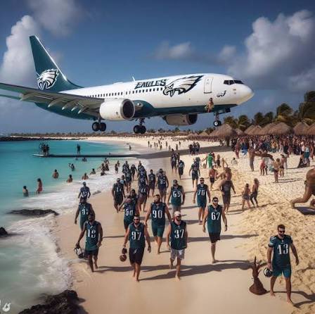 Onlytak3s1's tweet photo. Cowboy fans sleeping good tonight knowing the Eagles are heading to Cancun! https://t.co/m8zJdKjEBo