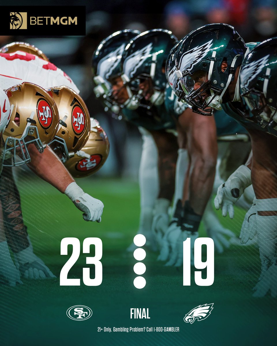 Final
@BetMGM | #SFvsPHI