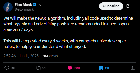 Open-source pledge screenshot