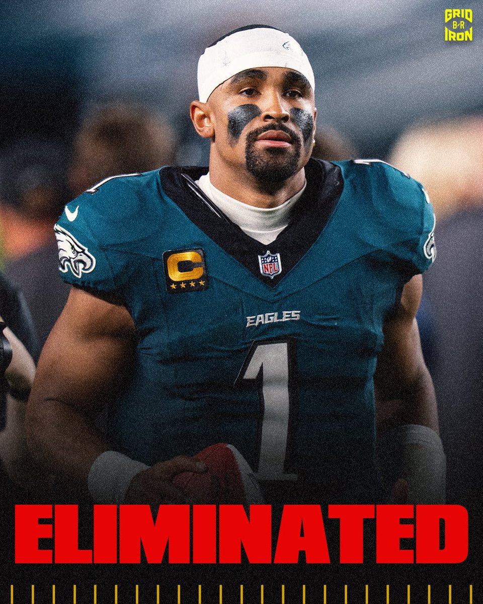 BleacherReport's tweet image. The Eagles have been eliminated from the NFL playoffs