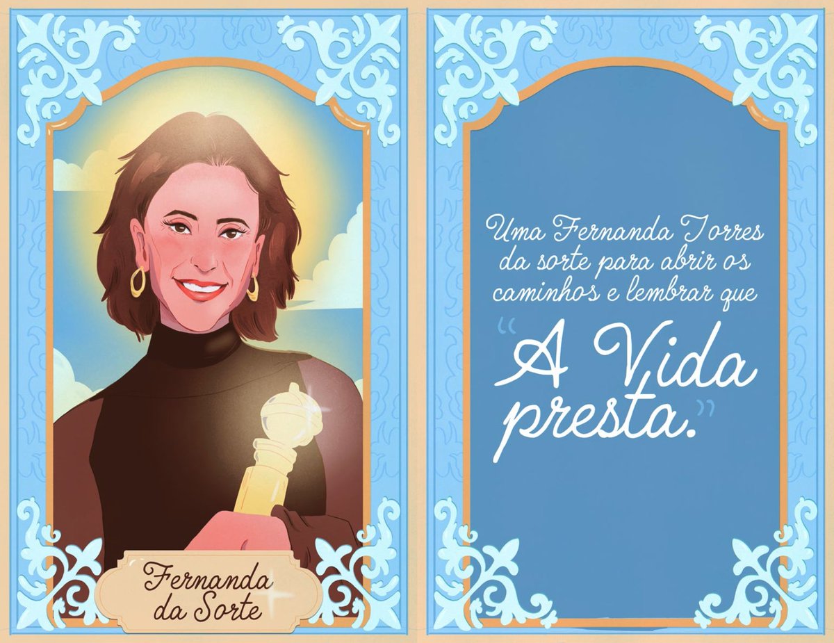 Repasse o santinho da Fernanda Torres pra garantir os prêmios do Brasil nesse #GoldenGlobes 🙏🛐🕯️

#GoldenGlobesTNT