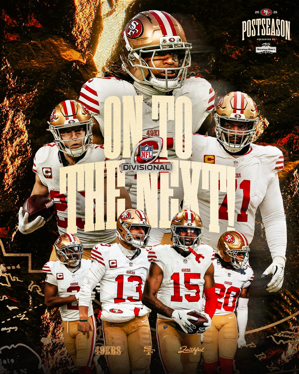 49ers's tweet image. Wild Card ✅