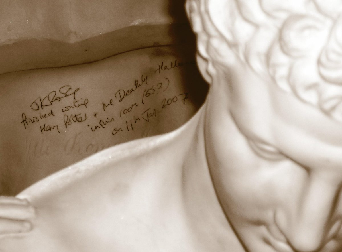 HPotterUniverse's tweet image. 19 years ago today, J.K. Rowling finished writing Harry Potter and the Deathly Hallows in room 552 at the Balmoral Hotel in Edinburgh, Scotland.

“And to you, if you have stuck with Harry until the very end."