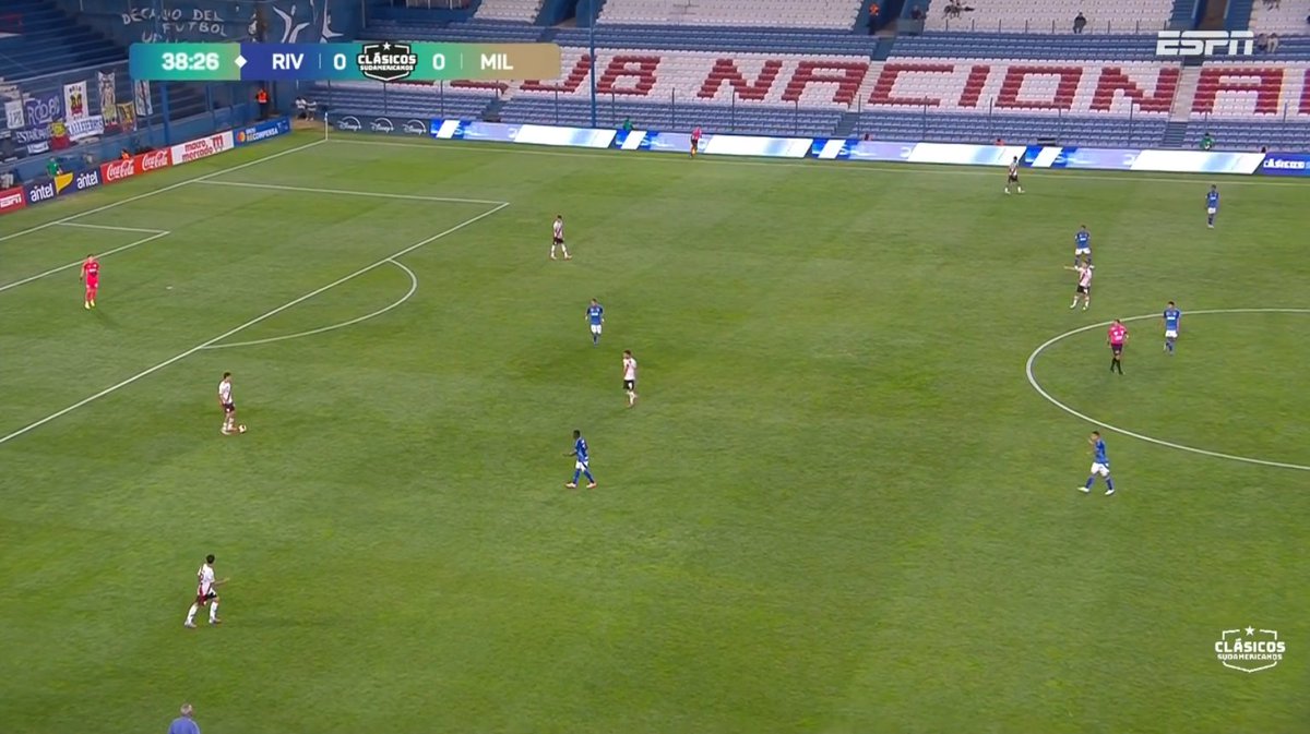 River debería intentar más lo primero que lo segundo.

Miren ambas imágenes y van a entender de qué hablo.

La salida desde el fondo es de las cosas más importantes.