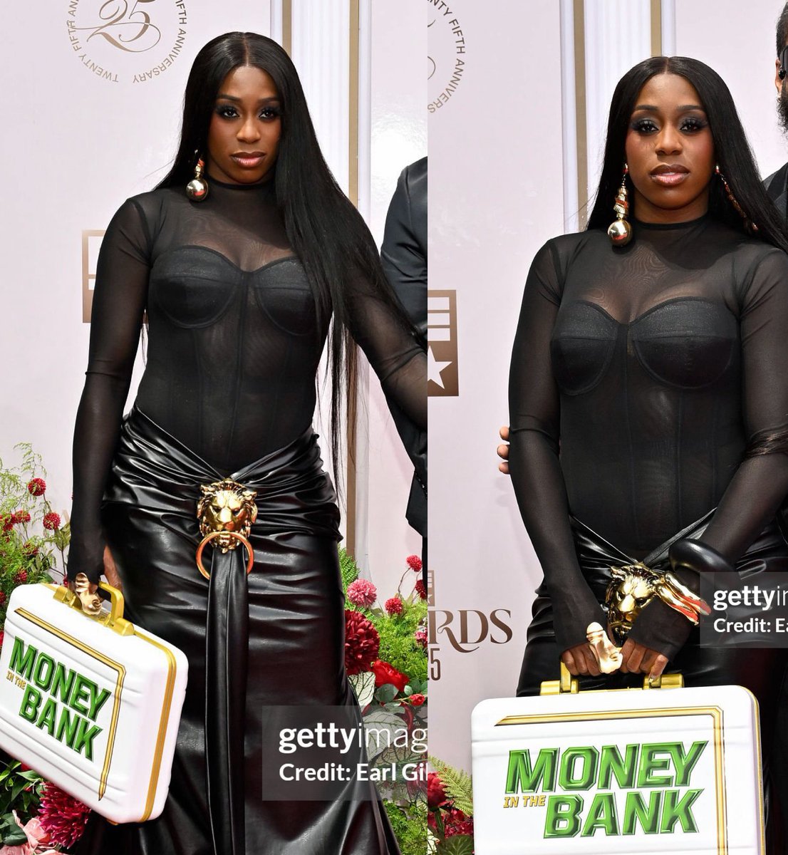 ERAOFMONE's tweet image. trinity fatu STUNS at the #GoldenGlobes