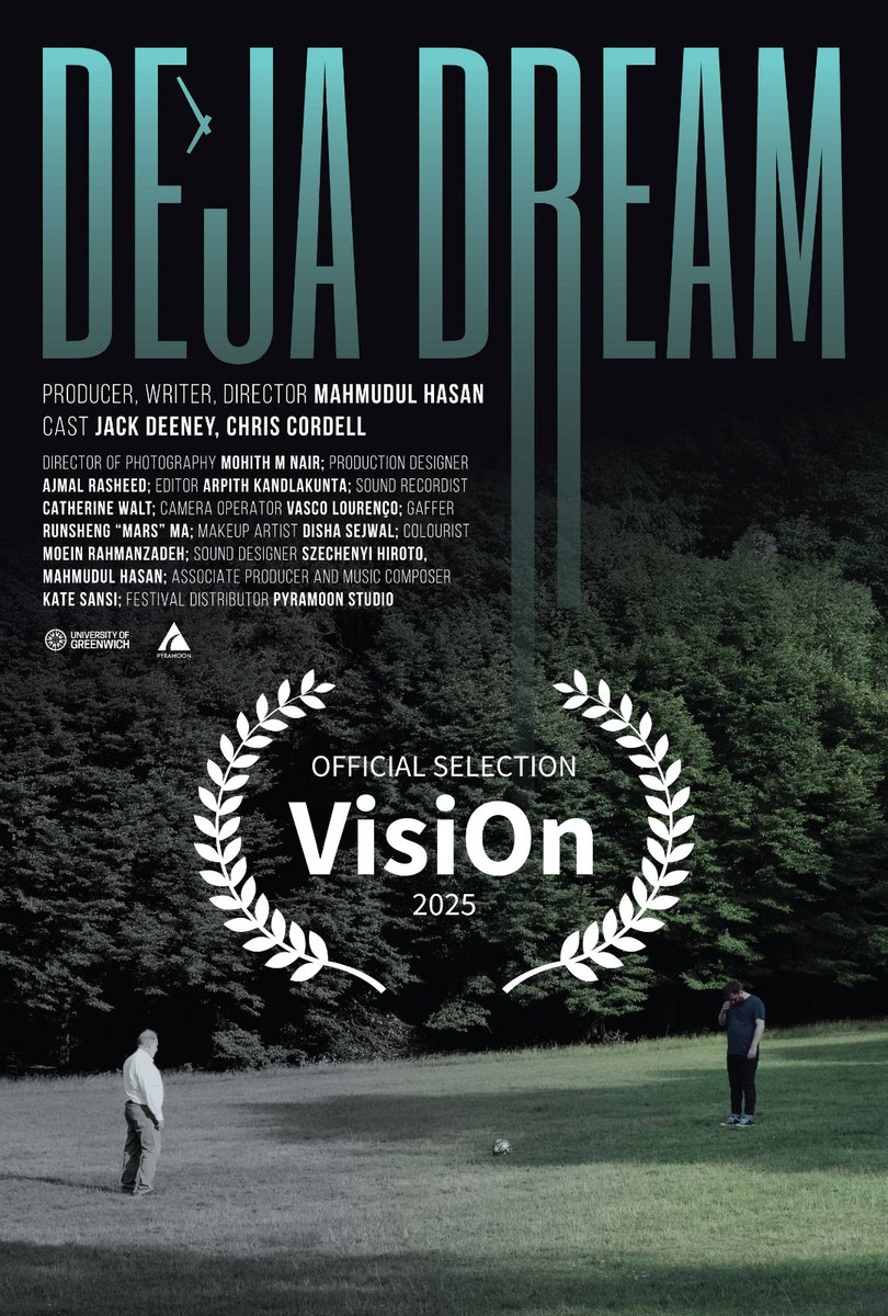 Composer_Hiroto's tweet image. 昨年末にサウンドデザインに携わったイギリスの短編映画「Deja Dream」がまた何かに選ばれたらしい。なんだか嬉しいです。
#短編映画 #shortfilm #sounddesign