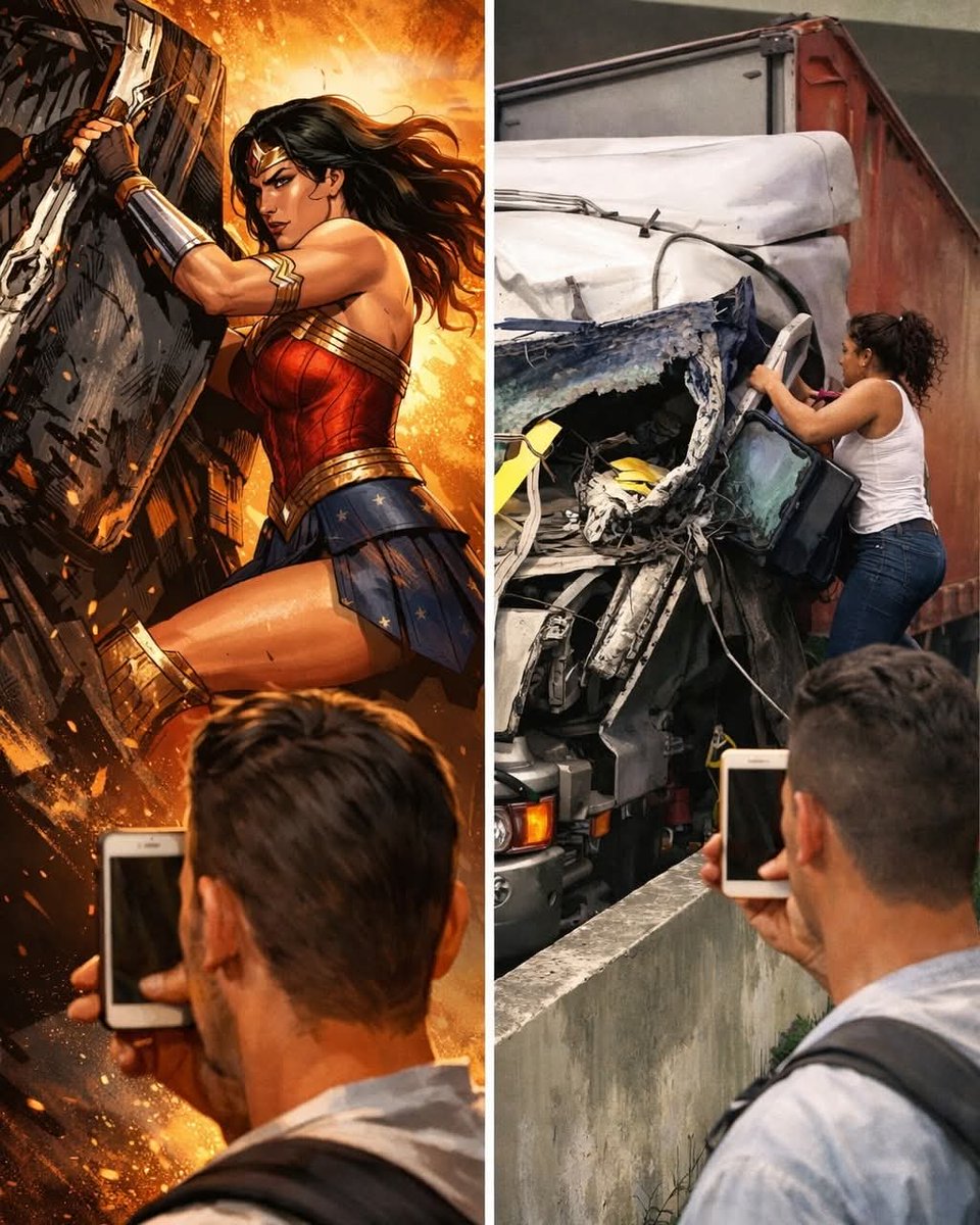 rancanoglenda7's tweet photo. El 11 de febrero de 2019, un helicóptero se estrelló contra la cabina de un camión en una autopista de Brasil.

El impacto fue brutal.

Los ocupantes del helicóptero murieron en el acto, entre ellos el periodista Ricardo Boechat. El camión quedó destruido. Su conductor quedó atrapado entre los hierros retorcidos, herido, inmovilizado, en medio de humo, fuego y confusión.

El lugar se llenó de personas.

Algunos gritaban.
Otros miraban.
Muchos sacaron sus teléfonos.

Pero una mujer hizo algo distinto.

Sin saber quién era el conductor.
Sin saber si el vehículo podía explotar.
Sin saber si había combustible derramado, fuego oculto o riesgo inmediato.

Corrió hacia el camión.

Se subió entre los restos.
Habló con el conductor para mantenerlo consciente.
Buscó cómo liberarlo.
Pidió ayuda concreta.
Se quedó allí.

No grabó.
No dudó.
No esperó instrucciones.

Actuó.

Mientras otros documentaban el horror, ella eligió enfrentarlo. Mientras otros miraban, ella se involucró. Mientras otros protegían su distancia, ella puso su cuerpo y su tiempo al servicio de un desconocido.

Su nombre no se volvió viral.
Su rostro no apareció en titulares.
No dio entrevistas.

Pero ese día hizo lo único que realmente importaba.

Intentó salvar una vida.

En una época en la que todo se registra, se comparte y se exhibe, su gesto fue casi antiguo. Un acto silencioso, directo, humano.

No fue heroína por buscarlo.
Fue heroína porque no miró hacia otro lado.

Y a veces, eso es todo lo que hace falta para que el mundo no se vuelva un poco más frío.

#fblifestyle