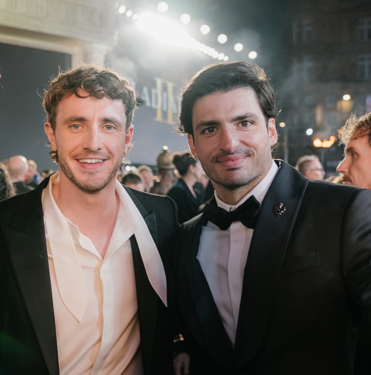 redsainz's tweet image. Carlos Sainz and Paul Mescal stuns at the 2026 #GoldenGlobes