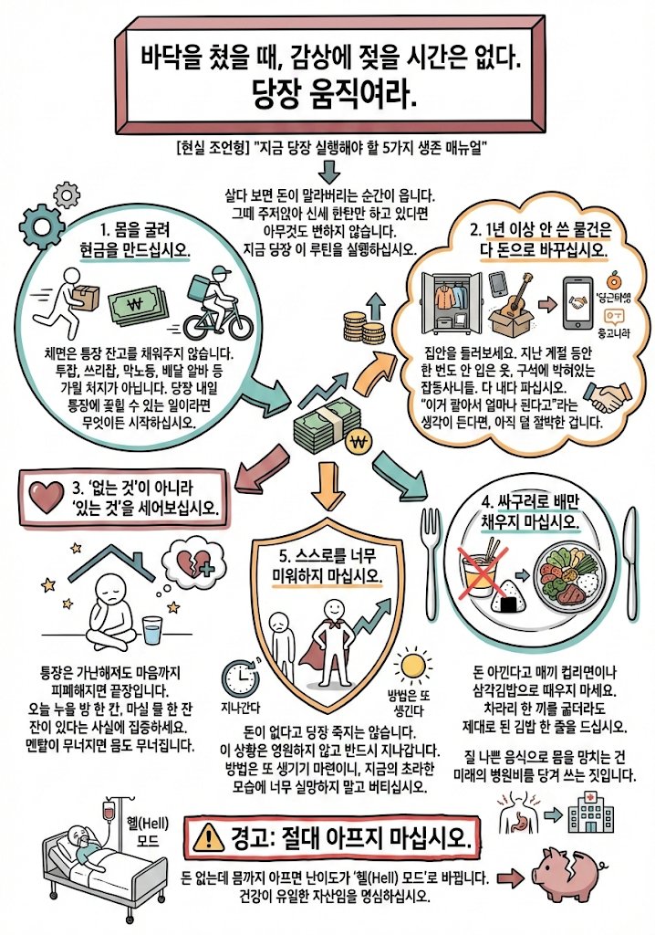 devkhpark's tweet image. 바닥을 쳤을 때, 당장 움직여요! 감상에 젖지마세요!