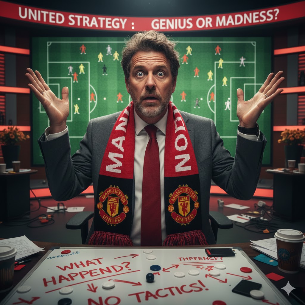 podspotlight's tweet photo. Manchester United Pundits after Brighton game: We did something and .......what we did solved nothing.......and gaslight...gaslight everyone... https://t.co/meS7VVEh0o