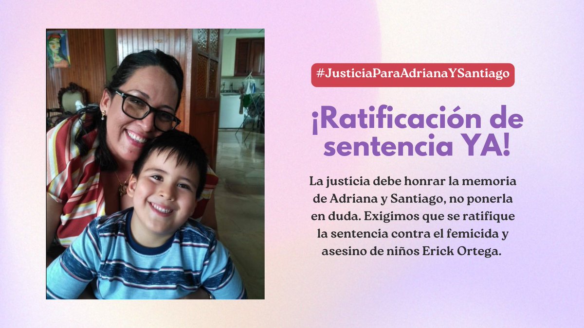 Cada nuevo proceso revictimiza a la familia de Adriana y Santiago. 

La justicia debe ser firme, oportuna y con enfoque en las víctimas sobrevivientes.

#JusticiaParaAdrianaYSantiago <a href="/CJudicaturaEc/">Consejo de la Judicatura</a> <a href="/MarioGodoyEc/">Mario Godoy</a> <a href="/CorteEcuador/">Corte Nacional de Justicia del Ecuador</a> <a href="/Ppsuing/">Jose Suing Nagua</a>