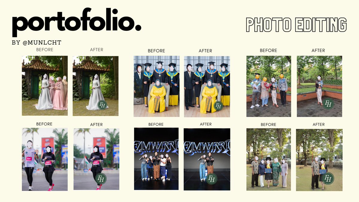 munbite's tweet image. Yuk yang lagi cari JASA EDIT FOTO untuk wisuda, seperti:
- tambah anggota keluarga
- hapus objek
- warna / filter foto
- retouch

Yuk WA ke wa.me/6281246524352 
atau bisa kepoin @munlcht ya

#zonauang