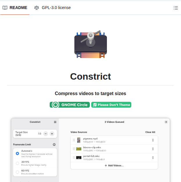 tom_doerr's tweet image. Compresses videos to target file sizes

github.com/Wartybix/Const…