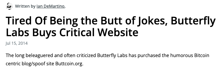 ButtCoin's tweet photo. Bitcoin and Buttcoin have long been interwined. Like a cosmic Yin and Yang, like Peanut Butter and Chocolate, like Redman and Method Man, you couldn't have one without the other. As Bitcoin grew and coiners stepped out from their mom's basement into the dank light, so too did Buttcoin's cheeks grow with them.

$Buttcoin is the beta, the one true lineage from which all crypto comedy derives. Every meme, every shitcoin, every Doge and Whale and Testicle, can trace their roots back to Buttcoin.

When Satoshi's Sourceforge page was hacked, who's name was placed at the top? Buttcoin.

When Butterfly Labs, the largest crypto miner seller at the time, sought to shut down negative reviews of their shitty fire hazards, who's site did they buy out? Buttcoin.

And when a journalist reached out on a hit piece to try and tear down a beautiful community, who's Founder and CEO, Mr. Barry Oners, sent that journalist Goatse? Buttcoin.

You can't have one without the other. Buttcoin is the one genesis with which all others aspire to be.

- B. Oners, Founder and CEO of Buttcoin