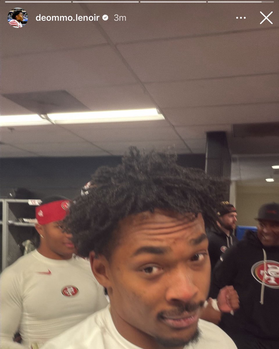 49ers Deommodore Lenoir’s IG story 👀😅