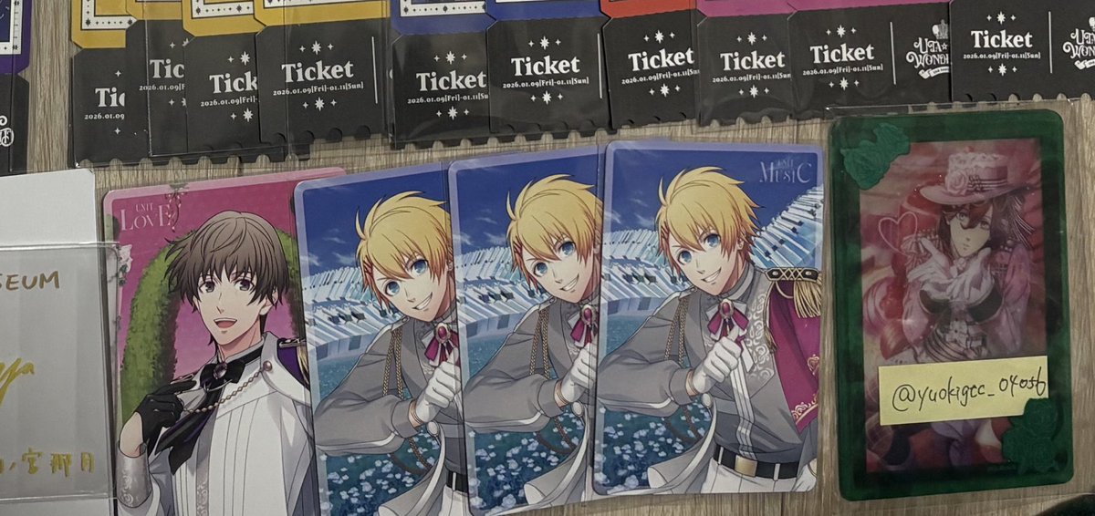 交換】うたプリ 15th Anniversary CD 特典 メセカ メッセージカード 譲