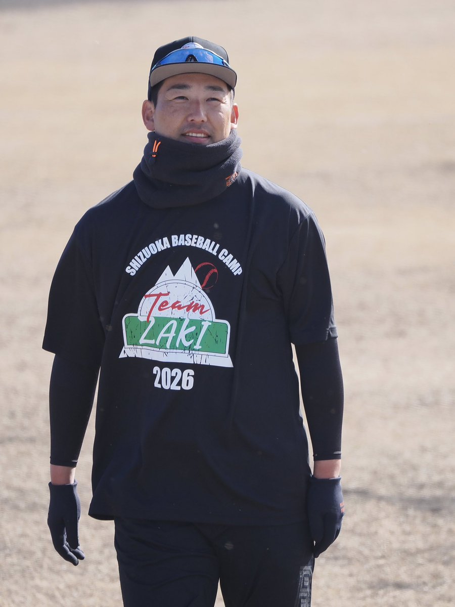 阪神タイガース　TEAM ZAKI Tシャツ　グッズ 今年のTEAM ZAKIのTシャツ 2026-01-11 草薙球場 TEAM ZAKI自主トレ公開