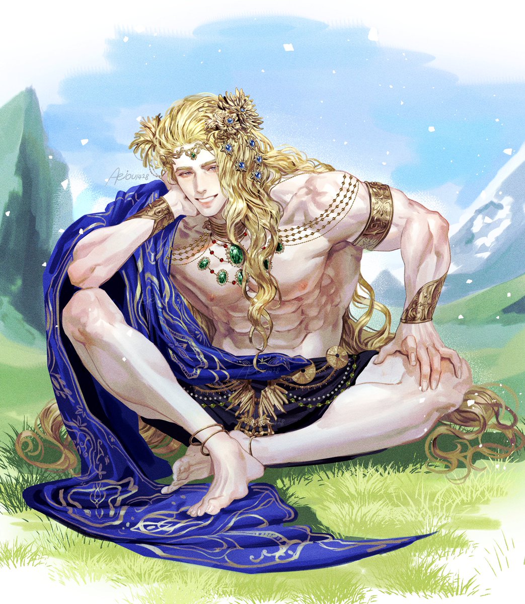 aeiou1A28's tweet photo. 황금의 왕자
Golden Prince
후후 장신구 좋아~ 하지만 그리는 것은 괴롭다
#silmarillion #finrod https://t.co/k2NlYuDFPR