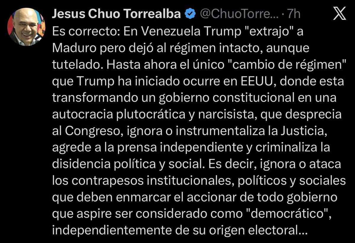 Javierito321's tweet image. Este calvo de mierda, tobogán de piojos, está mas preocupado por hablar mal de Trump que por decir algo contra el chavismo.

Ustedes los adecos, chavistas azules, alacranes, mas nunca deben volver al escenario politico, desmantelados para siempre junto al chavismo.