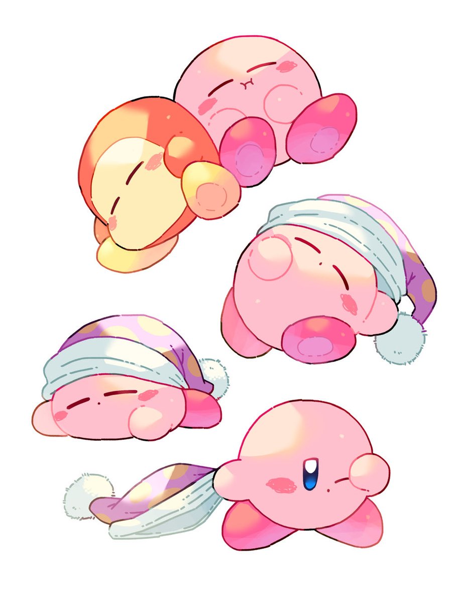 mutekyan's tweet image. すやすやカービィ