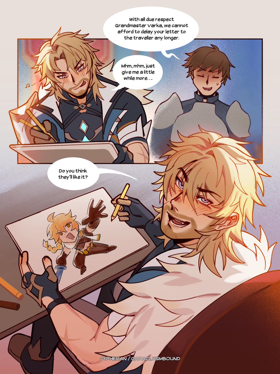 CataclysmBound's tweet image. A gift for the traveller!

#varka #GenshinImpact