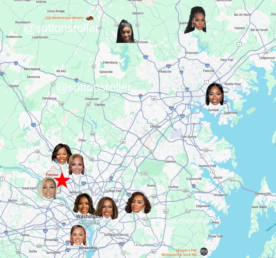 Dustin_Cone's tweet image. The Potomac Housewives complaining they’re an hour from Angel as tho they don’t all live HOURS from one another back in “Potomac” #RHOP