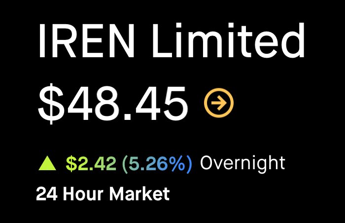 SylentTrade's tweet image. Enjoy your sleep gentlemen. Once you wake up enjoy $55+ $IREN