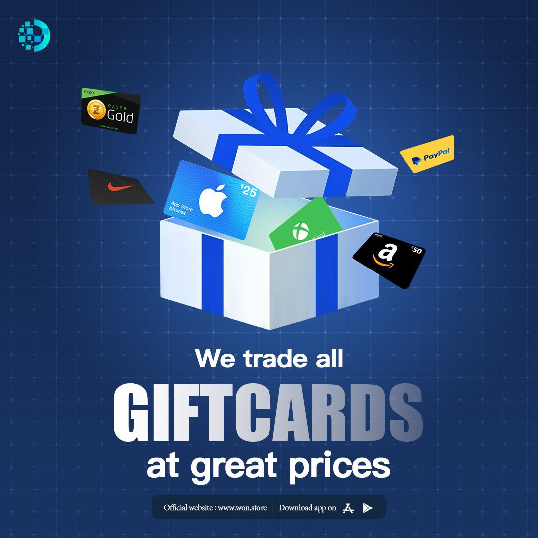 WonSellGiftCard's tweet photo. 🤔 Is your gift card being "undervalued" elsewhere?

Come to Won, and we'll give it the "respect it deserves"—redee it at the best price! 😎

🔄🔄🔄https://t.co/4dlEpCIwTM https://t.co/J1kUaKpKu5