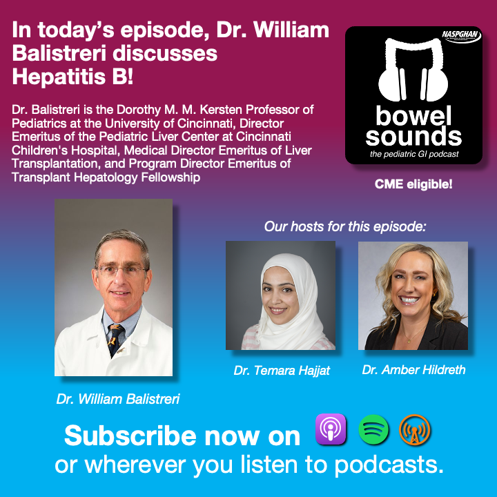 Bowel Sounds: The Pediatric GI Podcast tweet media