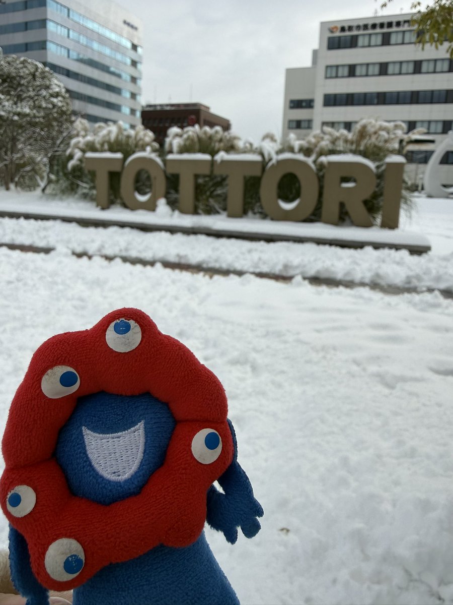 鳥取は雪が積もってます〜！
#槇藤万博旅アフター