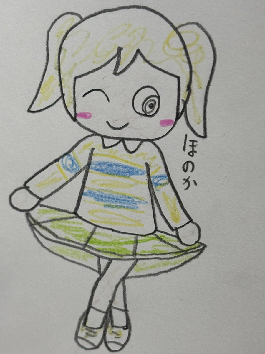 うちの子のほのかちゃんを描きました💛 #うちの子 #ロトポケキャラ