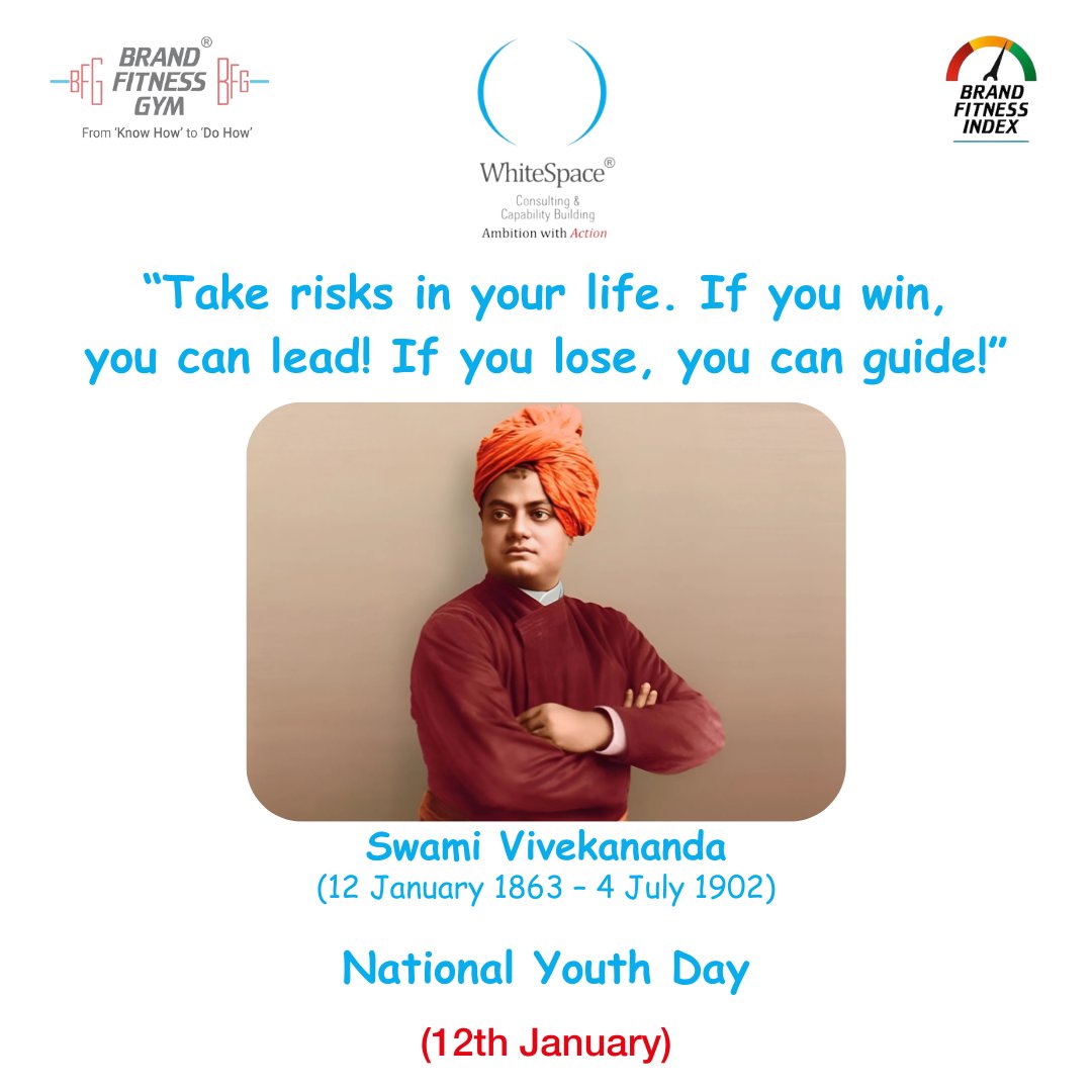 A monk of wisdom, a soul so bright,
Swami Vivekananda, a guiding light.
He taught the world to rise and strive,
To seek the truth and truly thrive.

#NationalYouthDay #YouthEmpowerment #SpiritualLeader #IndianHeritage #YouthMotivation #StrengthAndWisdom