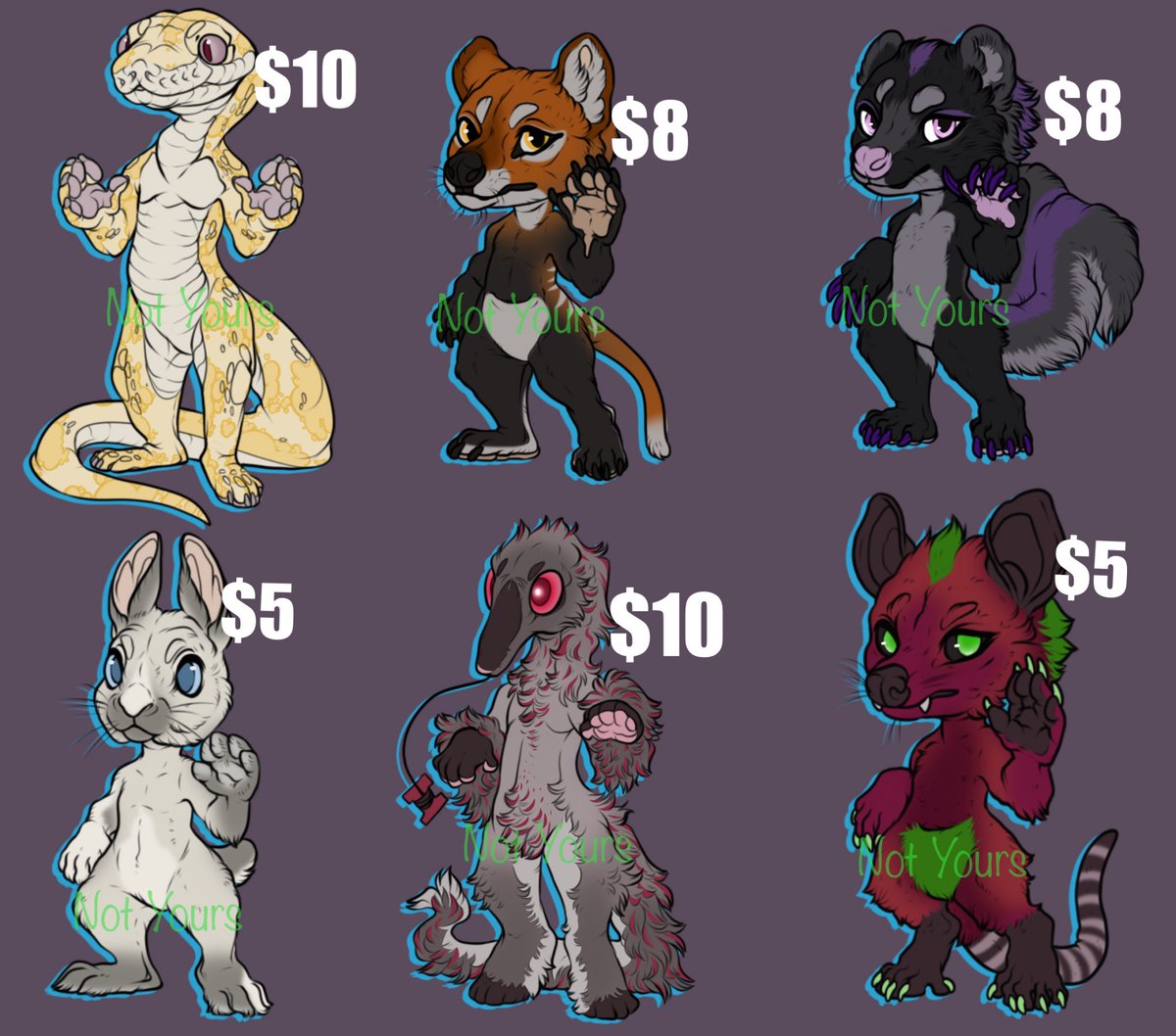 Adopts!!!
Designs by me! 
Base is by AnkluzSagalla!