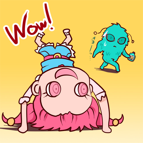 羽衣ララ 「たのしい過去絵 せいじんの日(UMA年)」|ザ★忍者マスターのイラスト