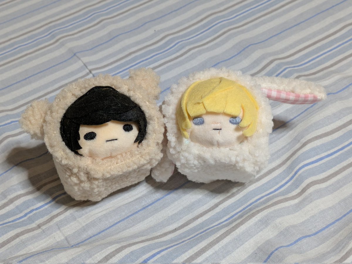 昨日は、たくさん構ってもらって嬉しかったねえ

　　　＼ニコッ／　＼ニコッ／