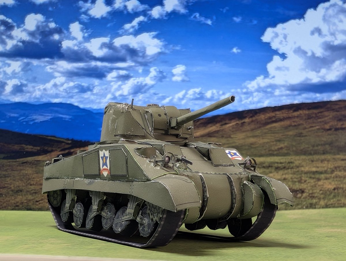 ペーパークラフト新作、『ガールズ＆パンツァー』に登場するサンダース