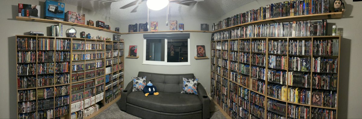 BrettBoombox's tweet photo. #PhysicalMedia Just built some shelves to handle the overflow... https://t.co/s8oj4Ev78L