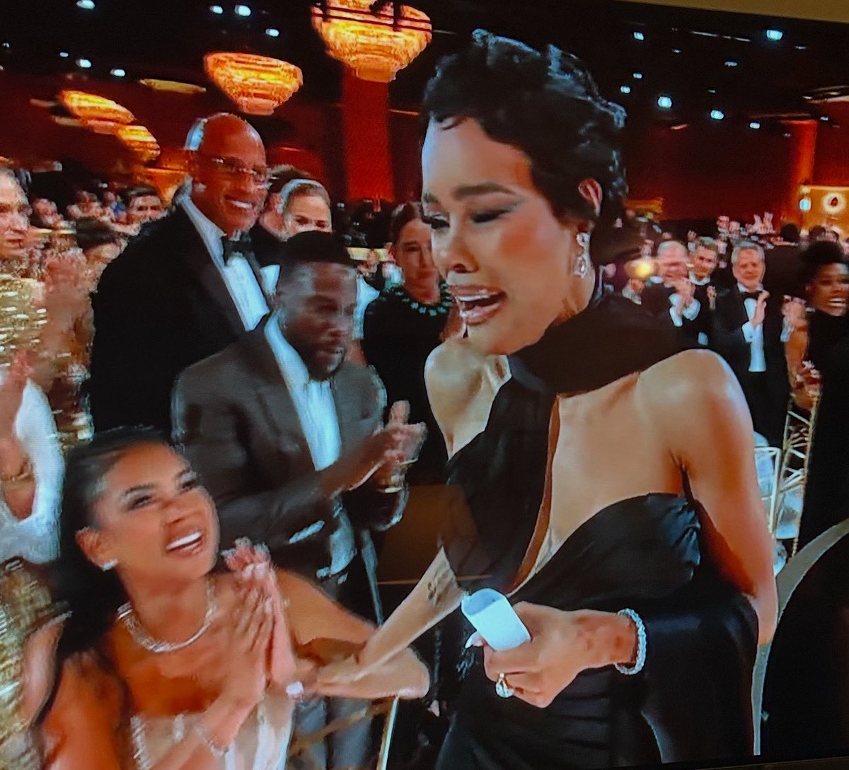 petertravers's tweet image. Teyana Taylor wins Golden Globe for best supporting actress for One Battle After Another. Her enthusiasm and sincerity were contagious but here on The Travers Take I was rooting for Amy Madigan.