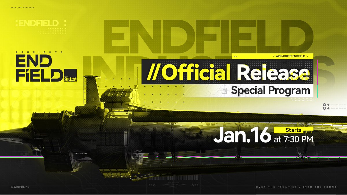 AKEndfield's tweet image. 🎁Talos-II Global Broadcast | Status: Establishing Live Connection

To all Endministrators:

//The Official Release Special Program will air on January 16, 2026 at 19:30 (GMT+8).

The operation guide for reaching Talos-II is now ready. The path ahead is clear. We look forward to…