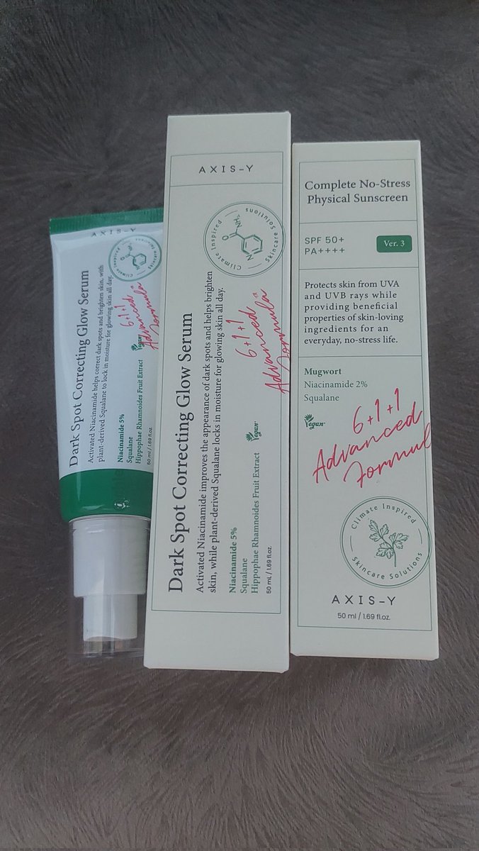 dstaputri18's tweet photo. WTS–WANT TO SELL AXIS-Y
✔️Axis y darkspot correcting glow serum 50 ml (ED 2028) 💰130k
✔️Axis y physical suncreen v3 50ml (ED 2028)💰140k

❗Kondisi baru, masih segel, original beli di official store, bisa co oren❗

t. wts wtb skincare new sealed axisy ori https://t.co/EWGeie2xeh